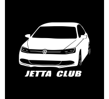 Наклейка на авто 20х15 VW Jetta