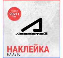 Наклейка на авто 20х11 AcademeG