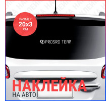 Наклейка на авто 20х3 Prosed team