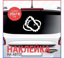 Наклейка на авто 20х18 Colorado Avalanche Foot Logo