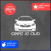 Наклейка Kia Ceed Jd Club 2 - стильное дополнение для вашего авто