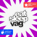 Наклейка на авто "Eat Sleep VAG" 15x14 - стильный аксессуар для вашего автомобиля