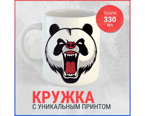 Кружка Angry Panda: Взгляд, который разбудит вас каждое утро