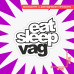 Наклейка на авто "Eat Sleep VAG" 15x14 - стильный аксессуар для вашего автомобиля