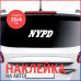 "Эксклюзивная наклейка на авто: NYPD 20x6"