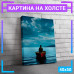 Картина "Ночной лодочник" на холсте 40x50 см