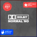 Наклейка на авто Dolbit Normal'no - 20x7.