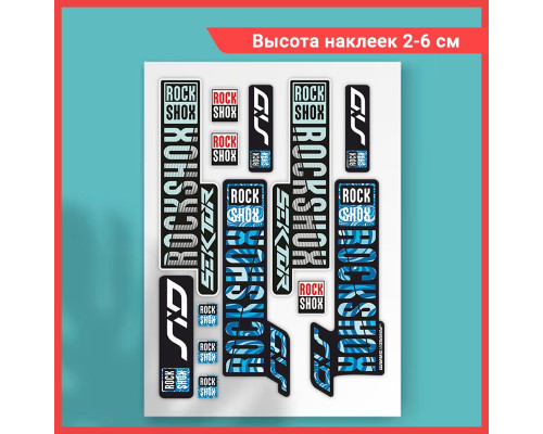 "Наклейки Rock Shox: стильный декор для велосипеда и мотокросса"