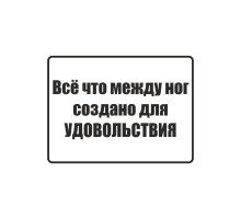 Наклейка на авто 20x15 Всё что между