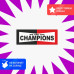 Наклейка "We Are Champions" для автомобиля