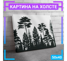 Картина интерьерная на холсте "Лес" 50х40 см