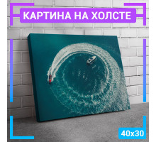 Картина интерьерная на холсте "Яхты" 40х30 см