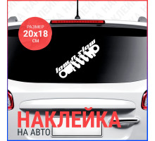 Наклейка на авто 20х18 Low n slow