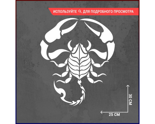 Наклейка на авто: Скорпион вар3 - стильное украшение!