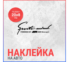 Наклейка на авто 20х8 Sport wind