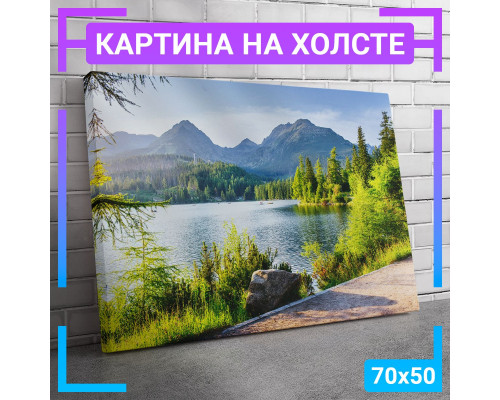 Картина на холсте "Штребске плесо" 70x50 см