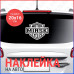 Наклейка на авто Motor Minsk cycles 20x16