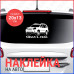 Наклейка на авто Nissan X-trail 20х13 (2)