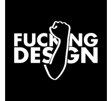 Наклейка на авто 20x14 F*cking Design