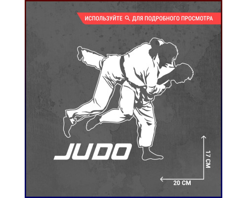 Наклейка на авто Judo 20x17 - стиль и сила на дороге